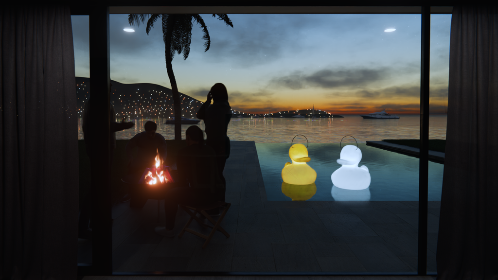 Lampada a forma di anatra "The DUCK DUCK Lamp" (MEGA)