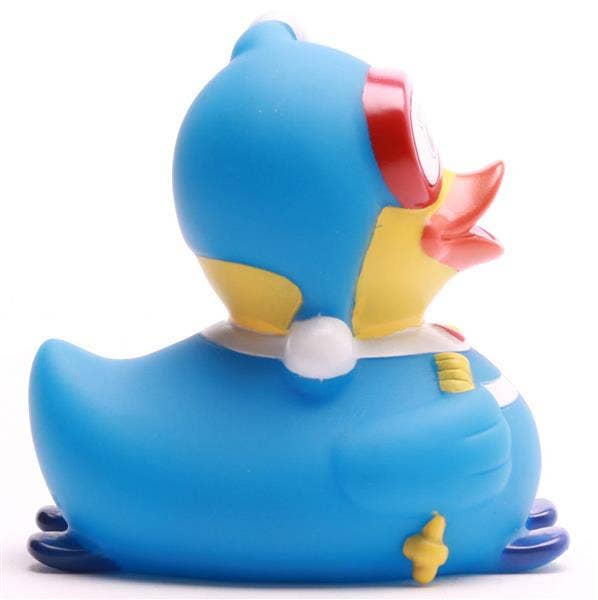 Canard Skieuse bleu