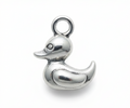 Silver Duck Charm