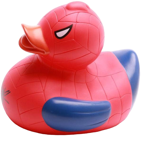 Red-Blue Superhero Duck XL
