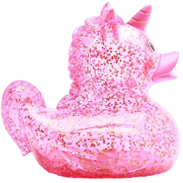 Anatra Unicorno Rosa Glitter
