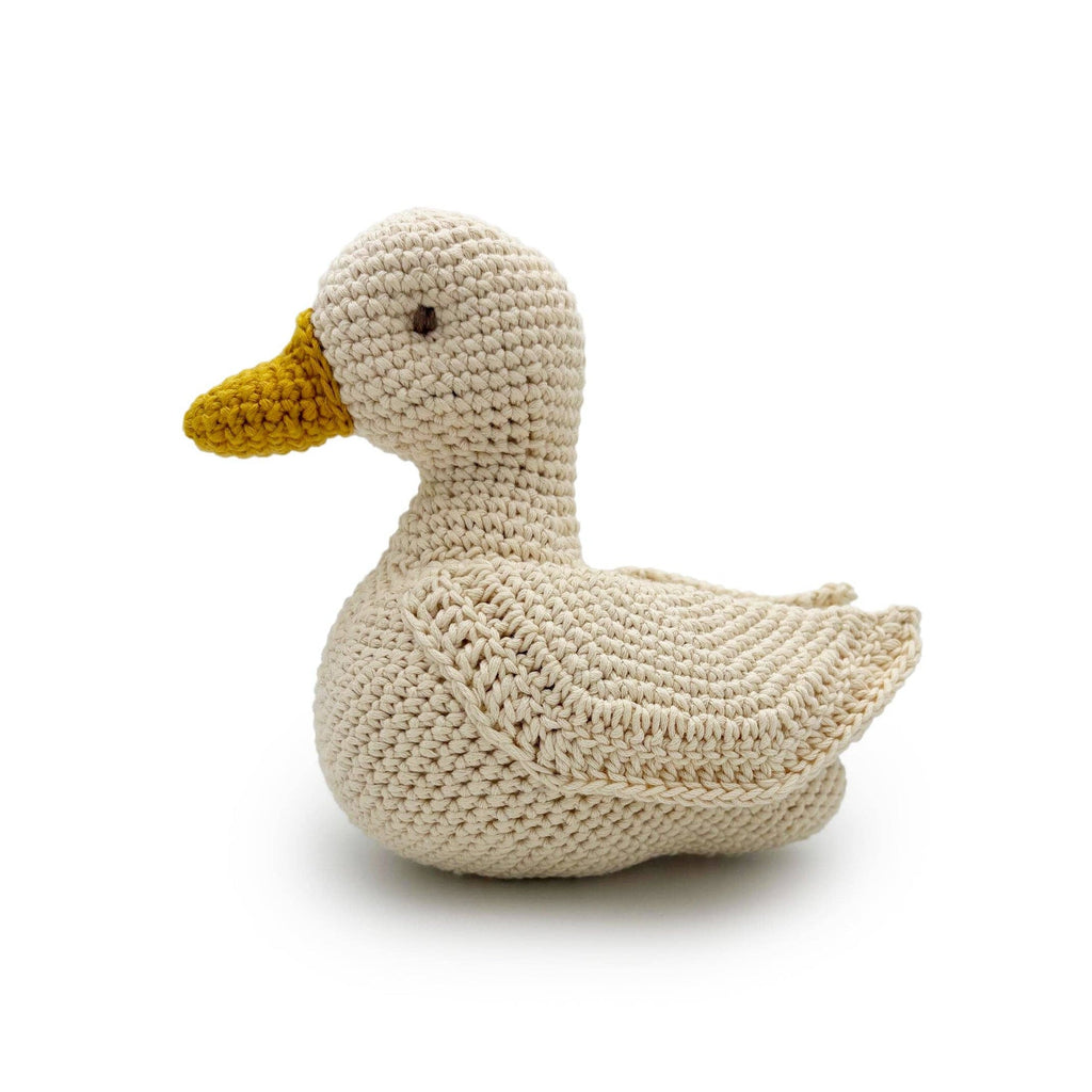 Peluche in maglia Papera musicale
