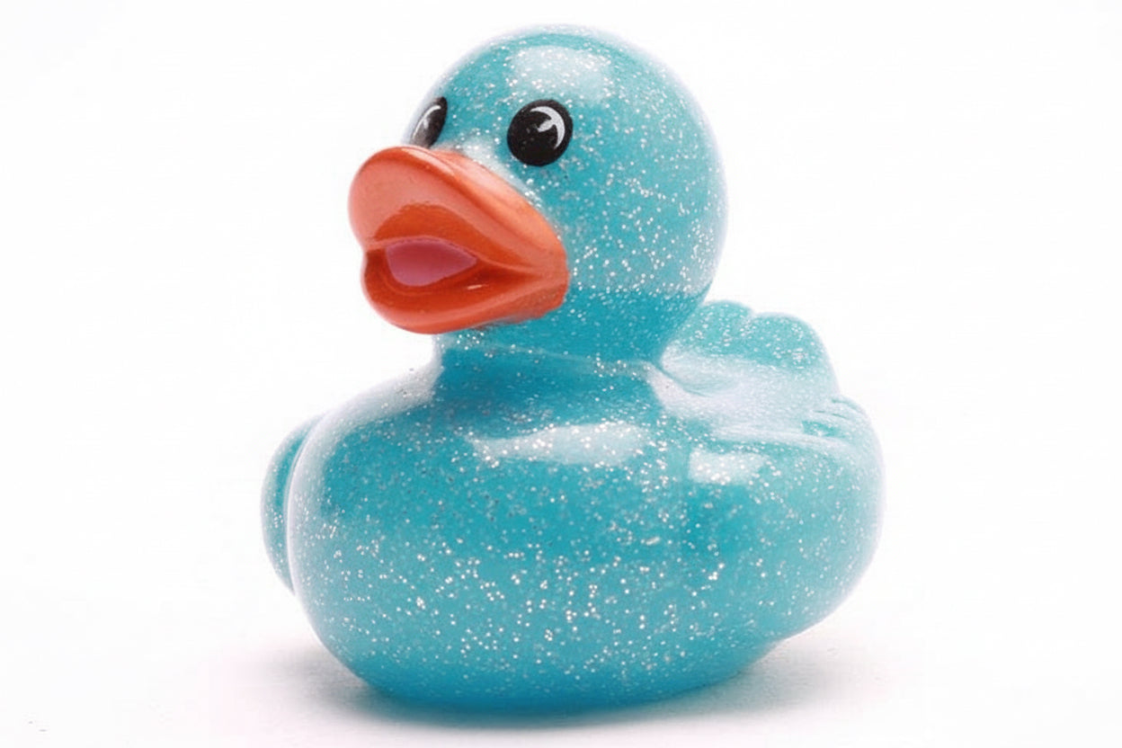 Mini Anatra Glitterata - blu