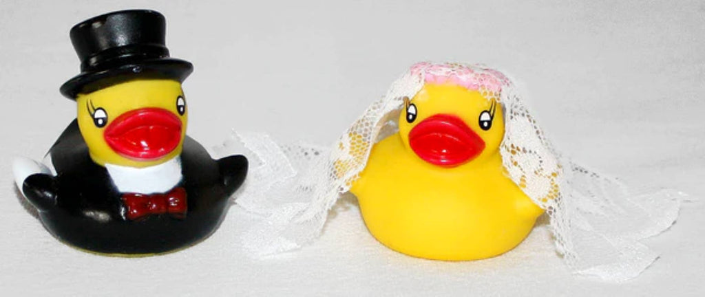 Lot de 2 tasses et Canards de bain Mr. & Mrs.
