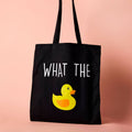 Borsa in tela Anatra "What The Duck"