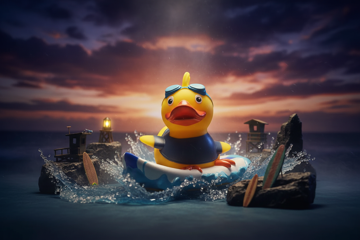 Surfing Duck