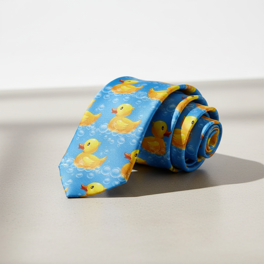 Yellow Duck Bubble Tie