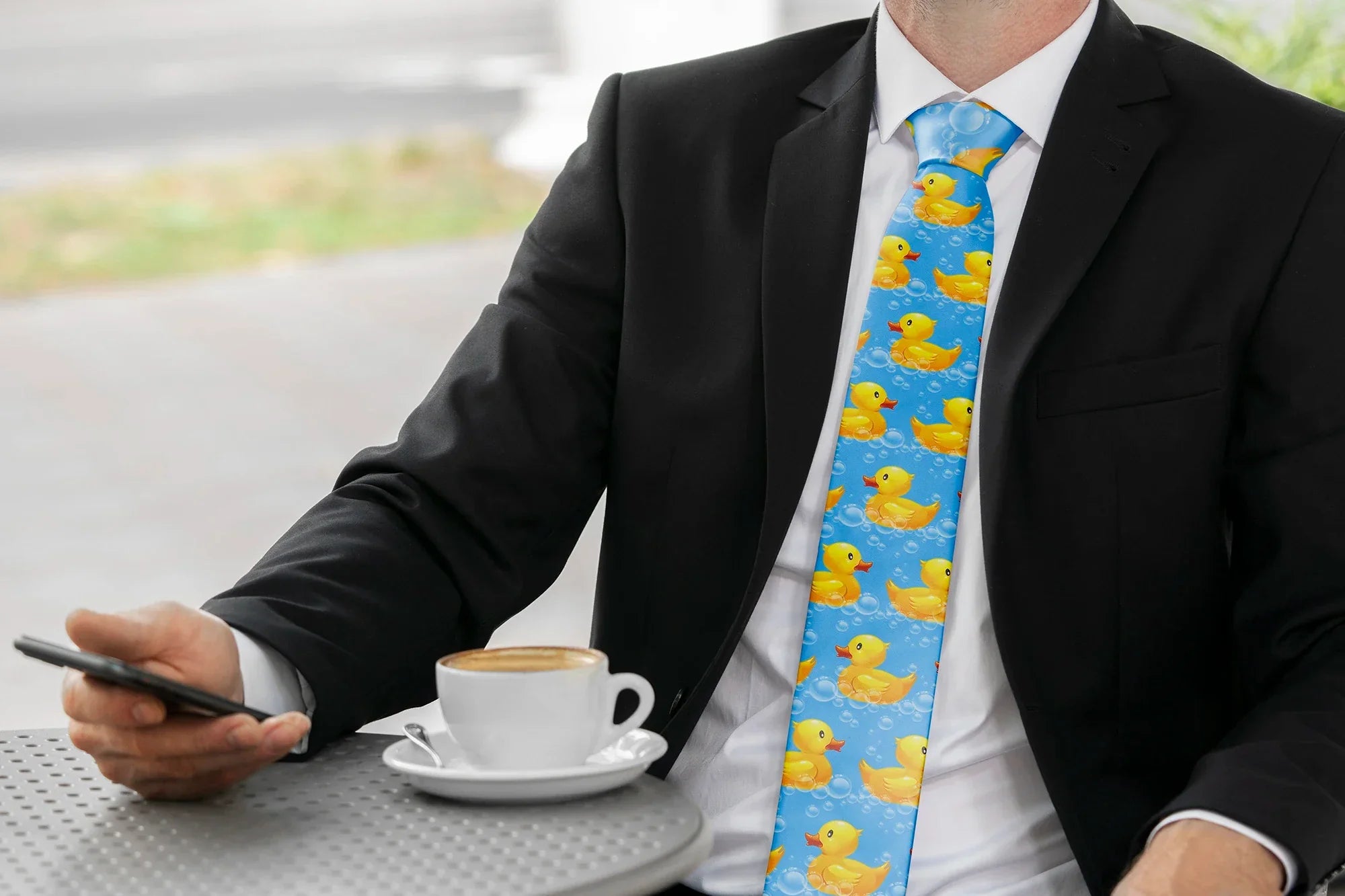 Yellow Duck Bubble Tie