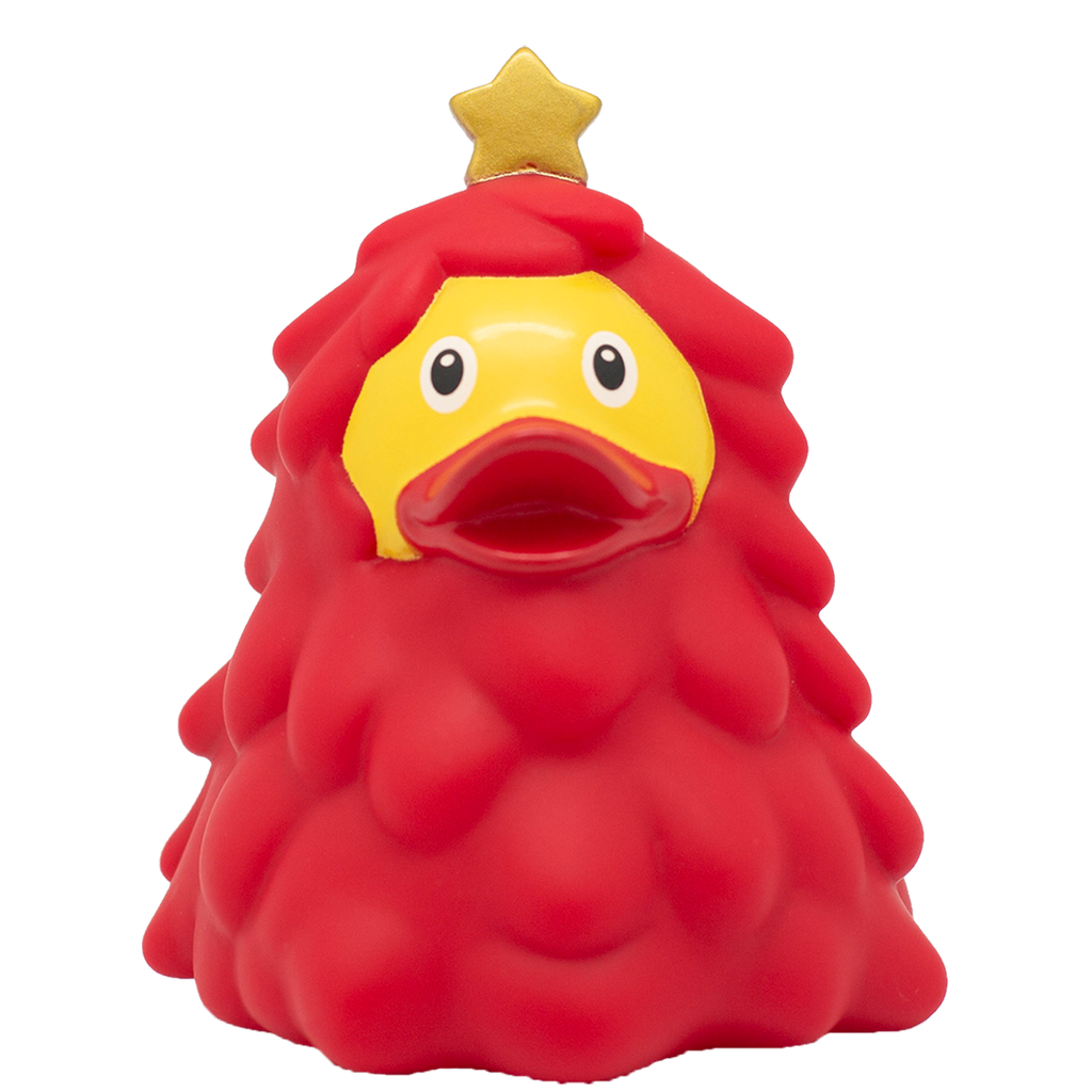 Canard Sapin de Noël Rouge
