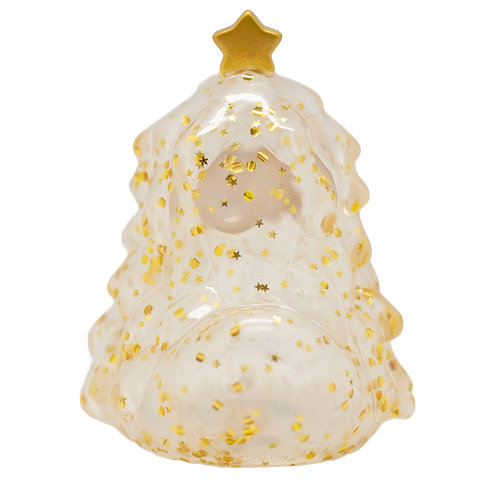 Canard Sapin de Noël Pailleté Doré