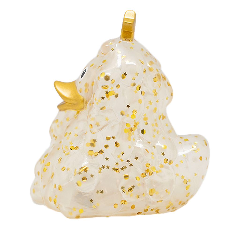 Canard Sapin de Noël Pailleté Doré