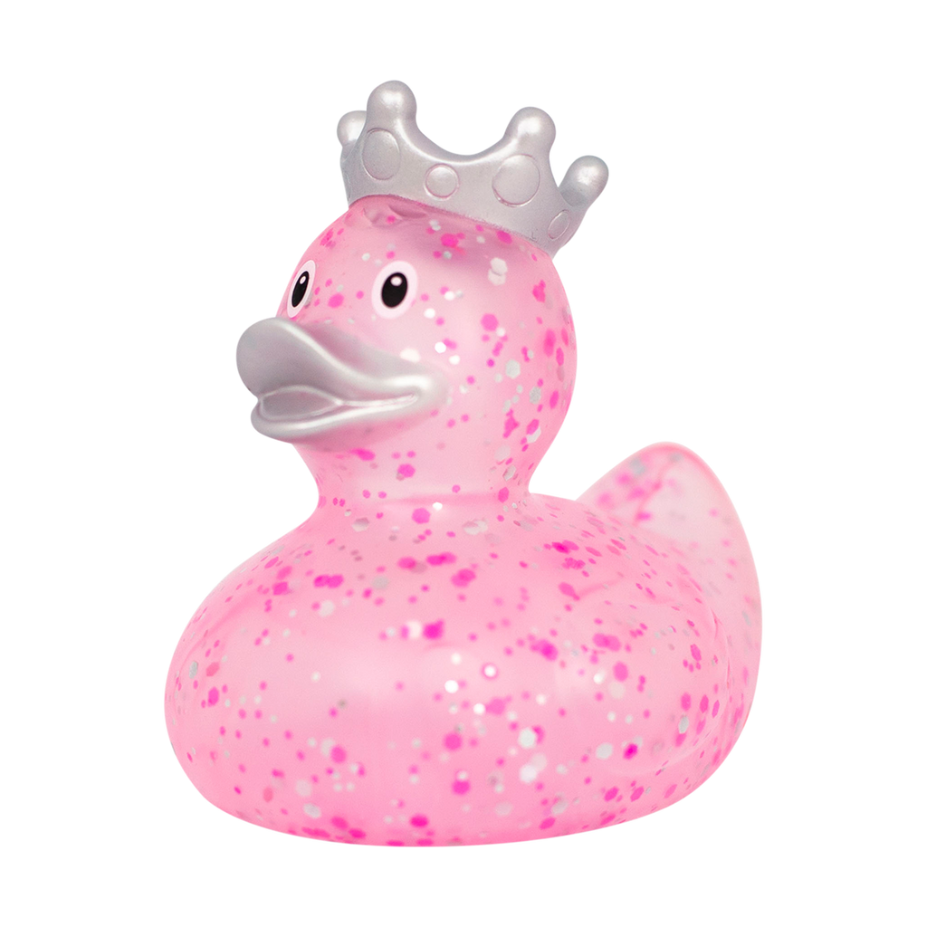 Pink Duck with Glitter Crown