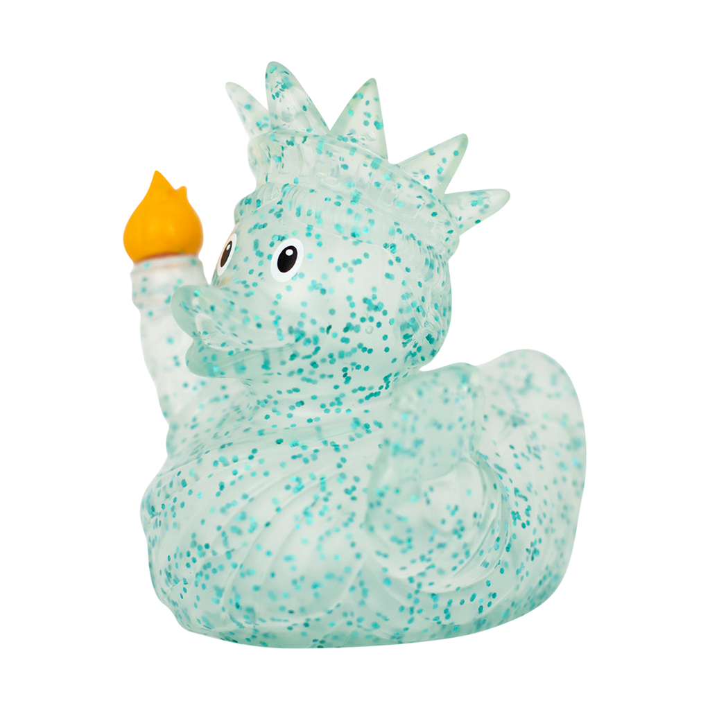 Anatra Statua della Libertà Glitterata