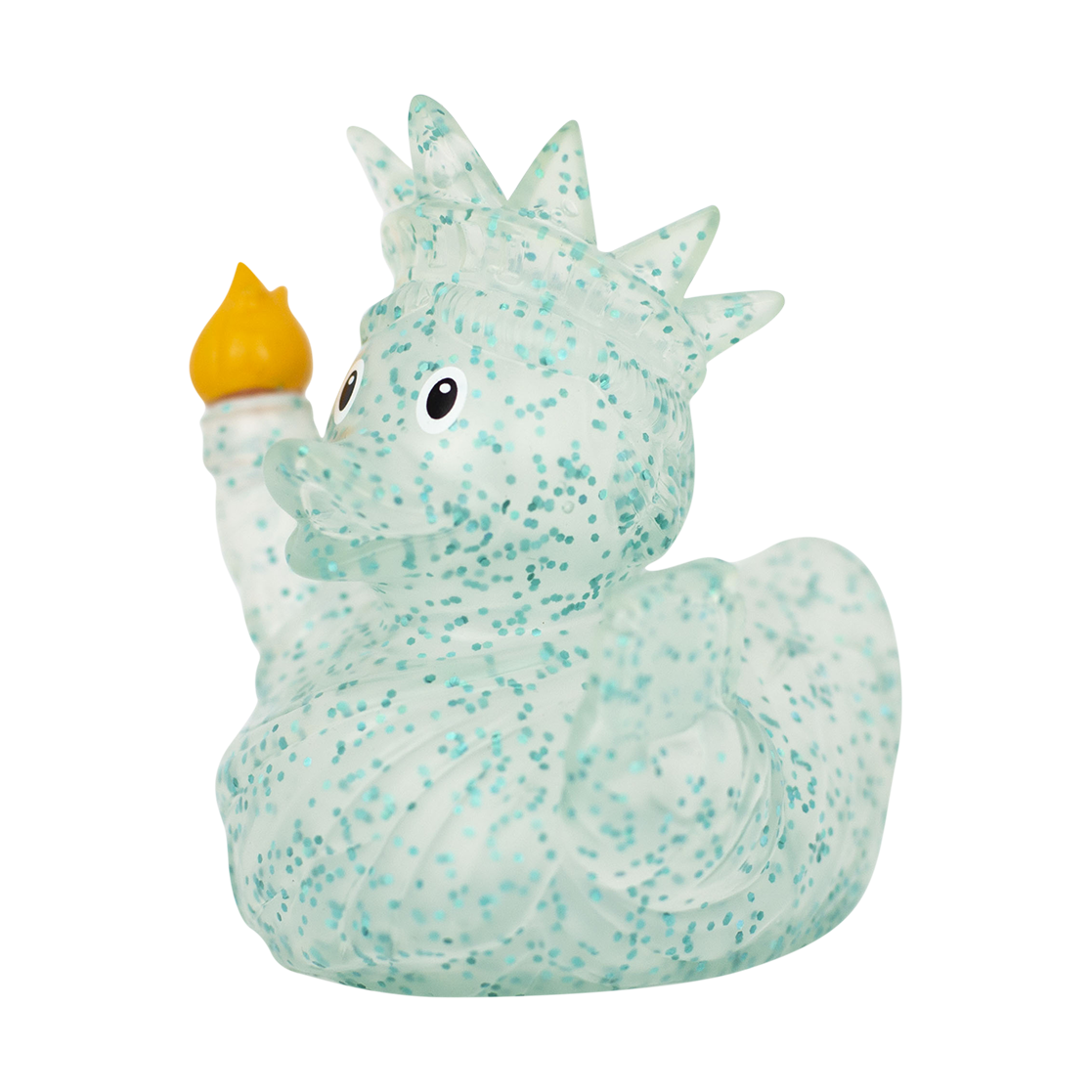 Anatra Statua della Libertà Glitterata