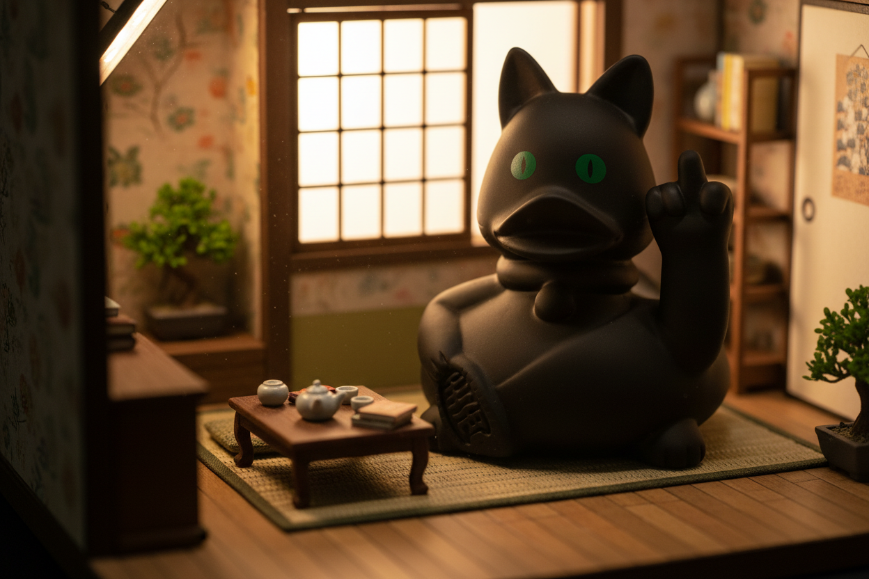 Duck Cat Black Rebel