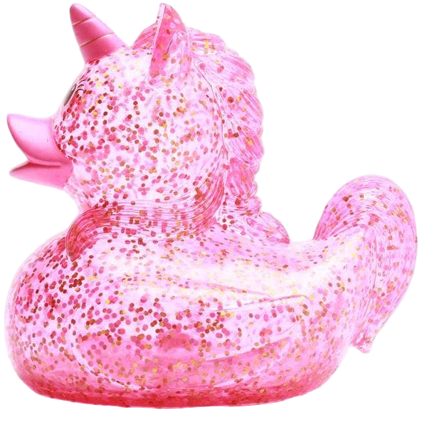 Anatra Unicorno Rosa Glitter
