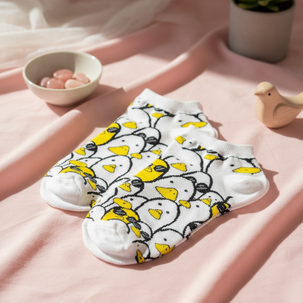 Calzini da donna con anatra
