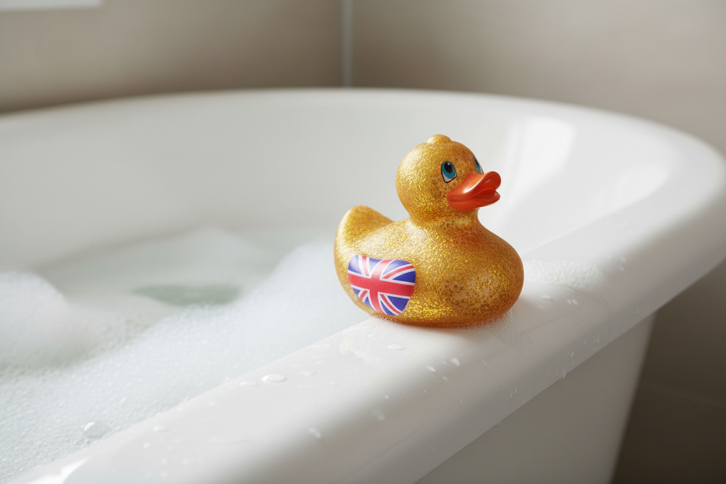 Canard Union Jack - Or Pailleté