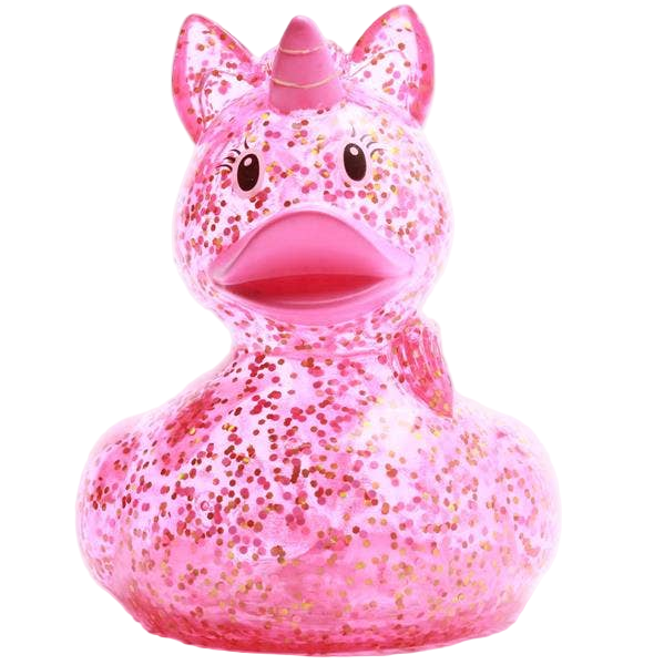 Anatra Unicorno Rosa Glitter