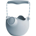 Scrunch: ARROSOIR oeuf de canard bleu diam.12x10cm, avec anses en corde, repliable, 100% silicone, recyclable, 12m+