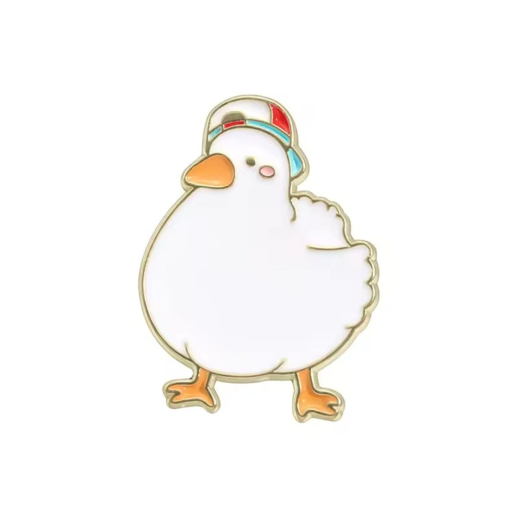pins canard blanc casquette