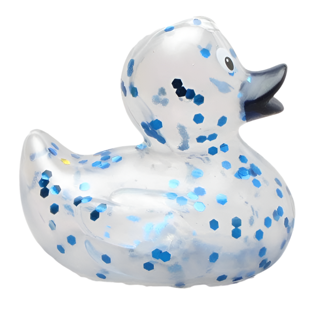Blue Sequin Duck