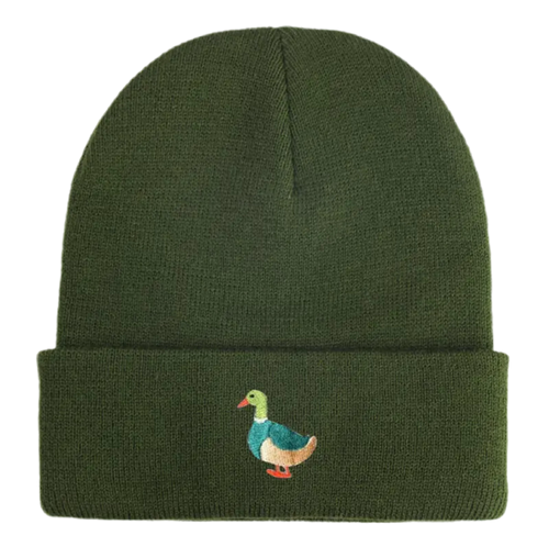Bonnet Canard Colvert Brodé