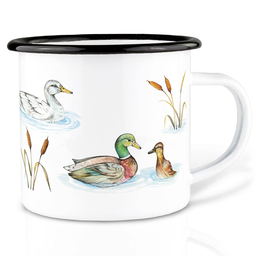 Tazza smaltata – Stagno delle anatre