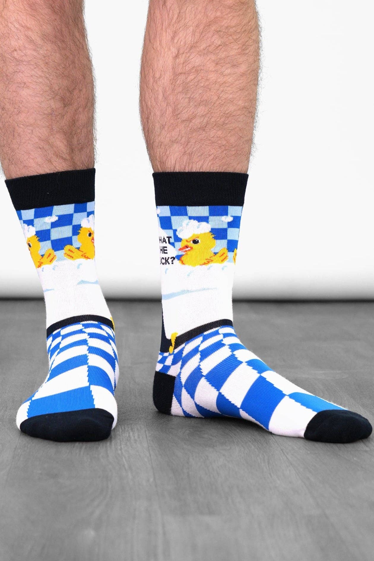 Calze Blu Anatra "What the Duck?"