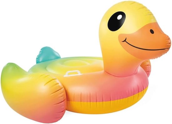 Ciambella Gonfiabile Anatra Arcobaleno