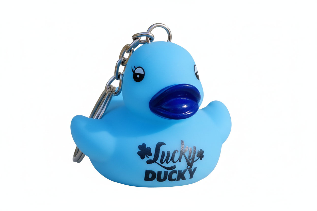 Portachiavi Anatra Blu Lucky Ducky