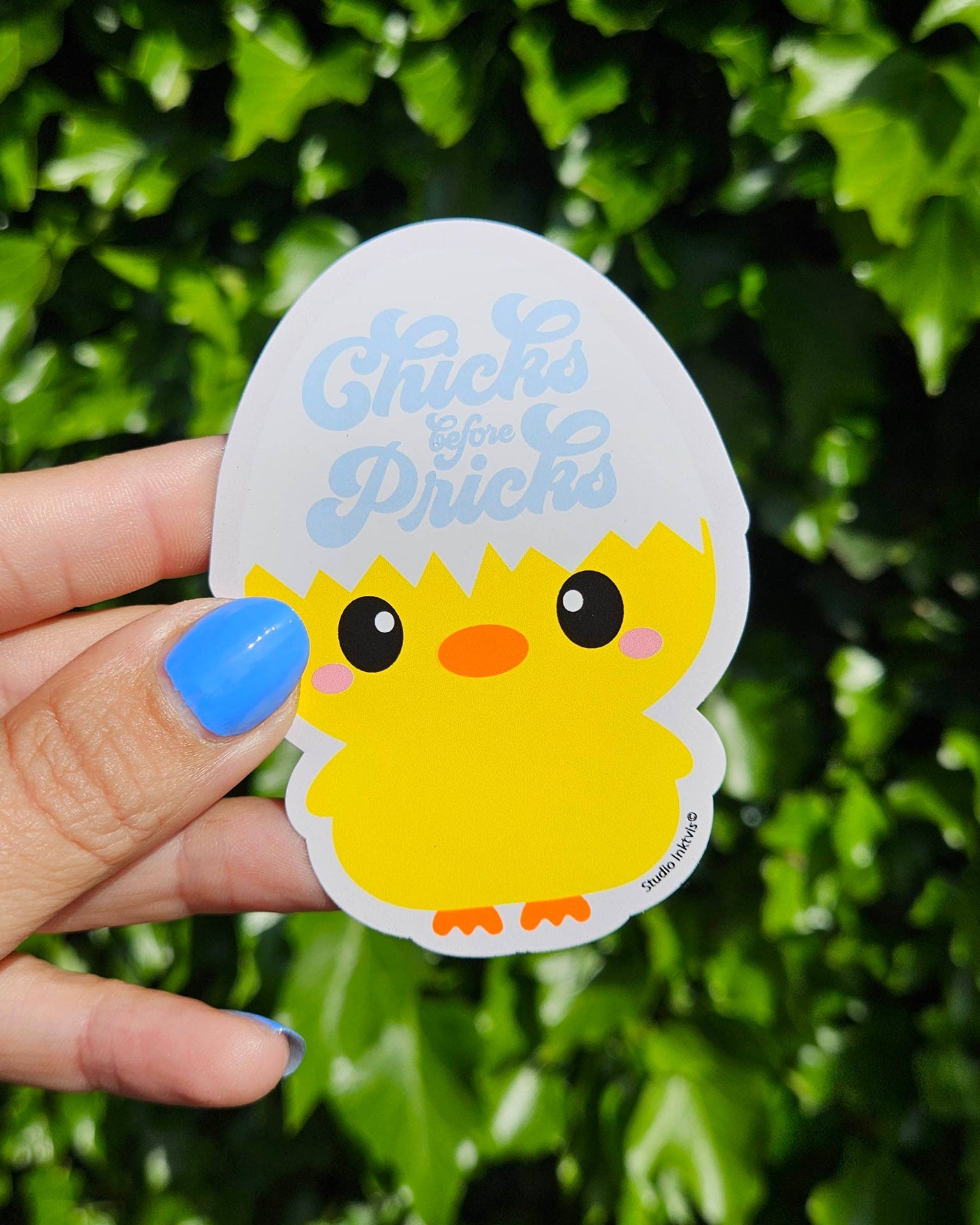 Autocollants Poussin « Chicks before Pricks »