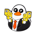 Secret Agent White Duck Pin