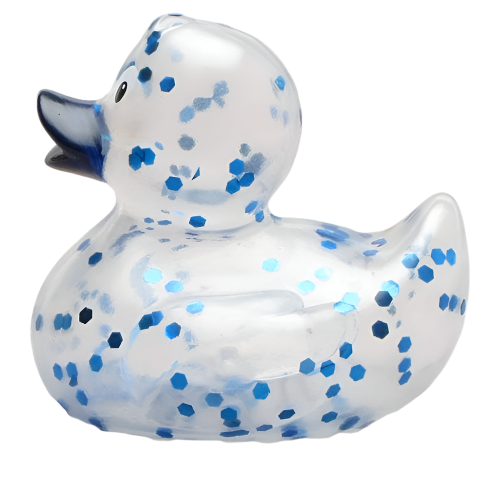 Blue Sequin Duck
