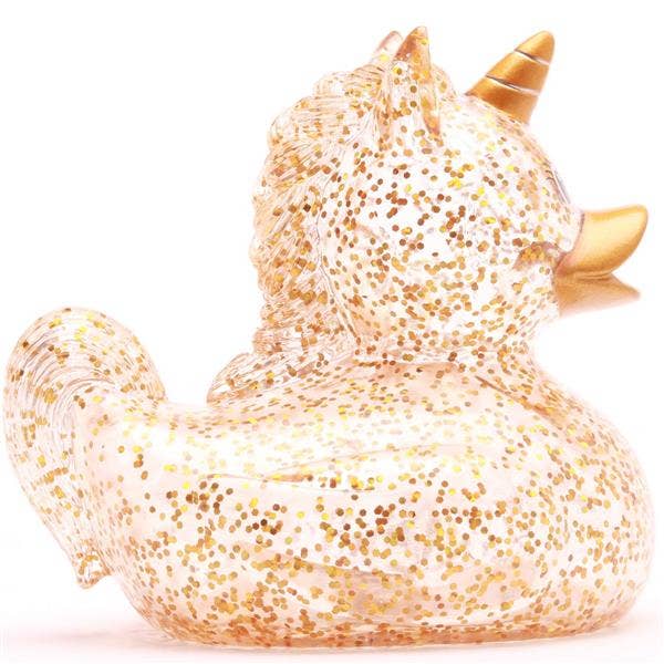 Anatra Unicorno con Paillettes Dorate