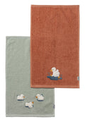 Lot de 2 serviettes pour enfants Canard