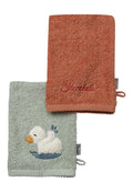 Lot de 2 gants de toilette