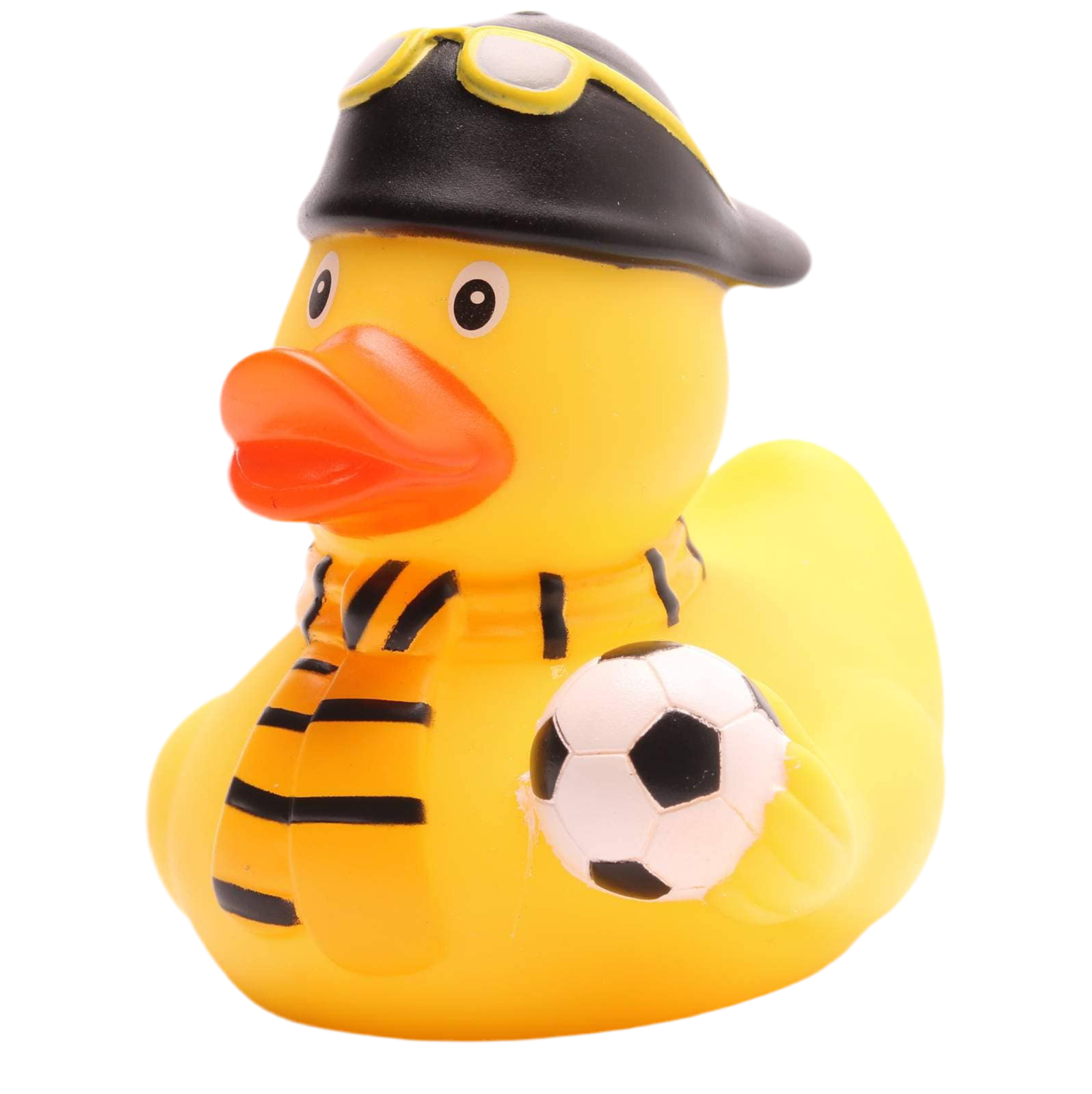 canard supporter de foot jaune et noir factotum
