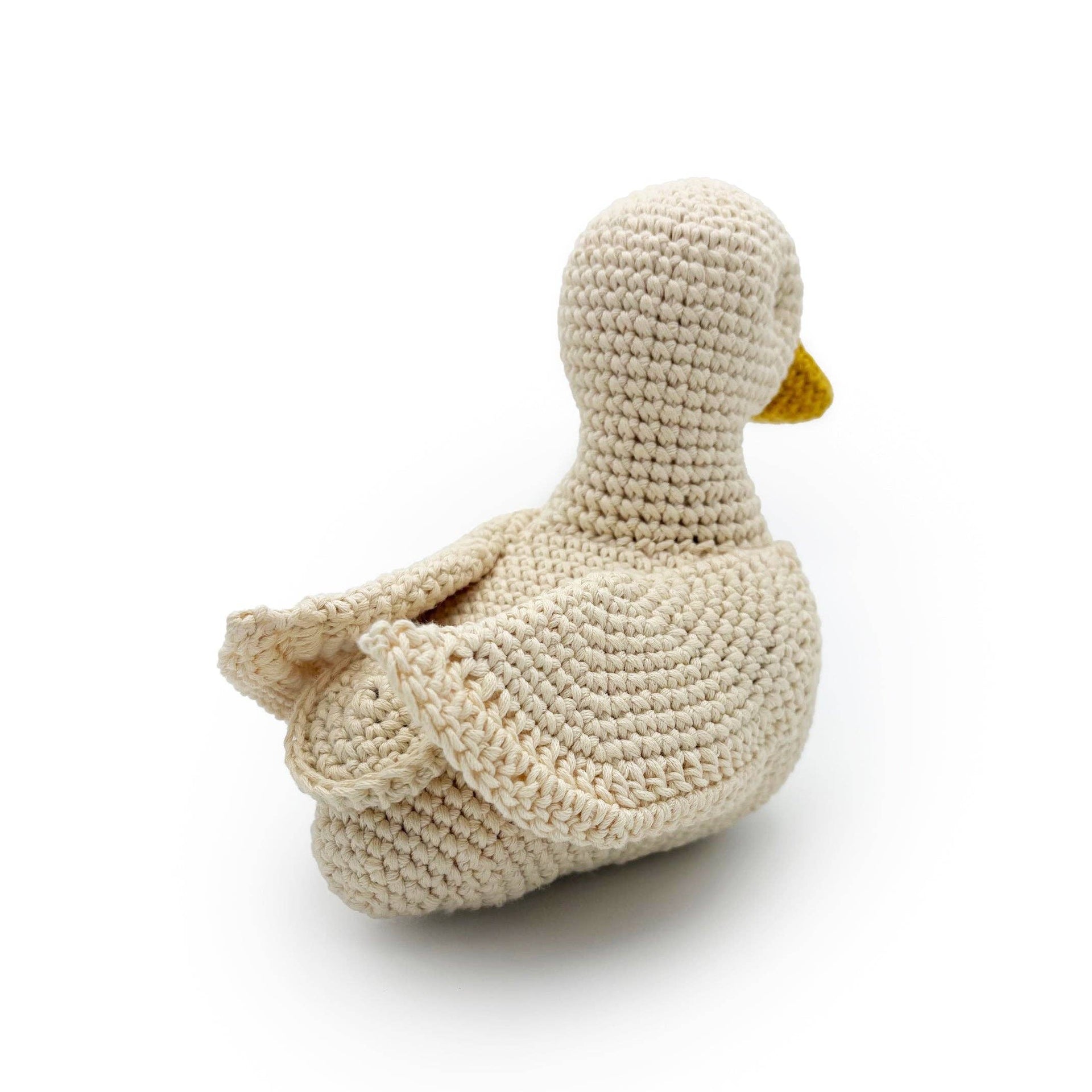 Peluche in maglia Papera musicale