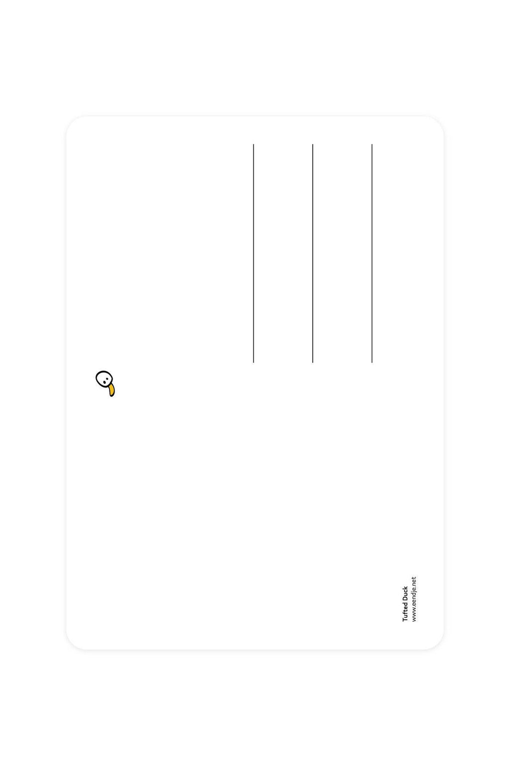 Cartolina con Moretta grigia - Lucky Ducky
