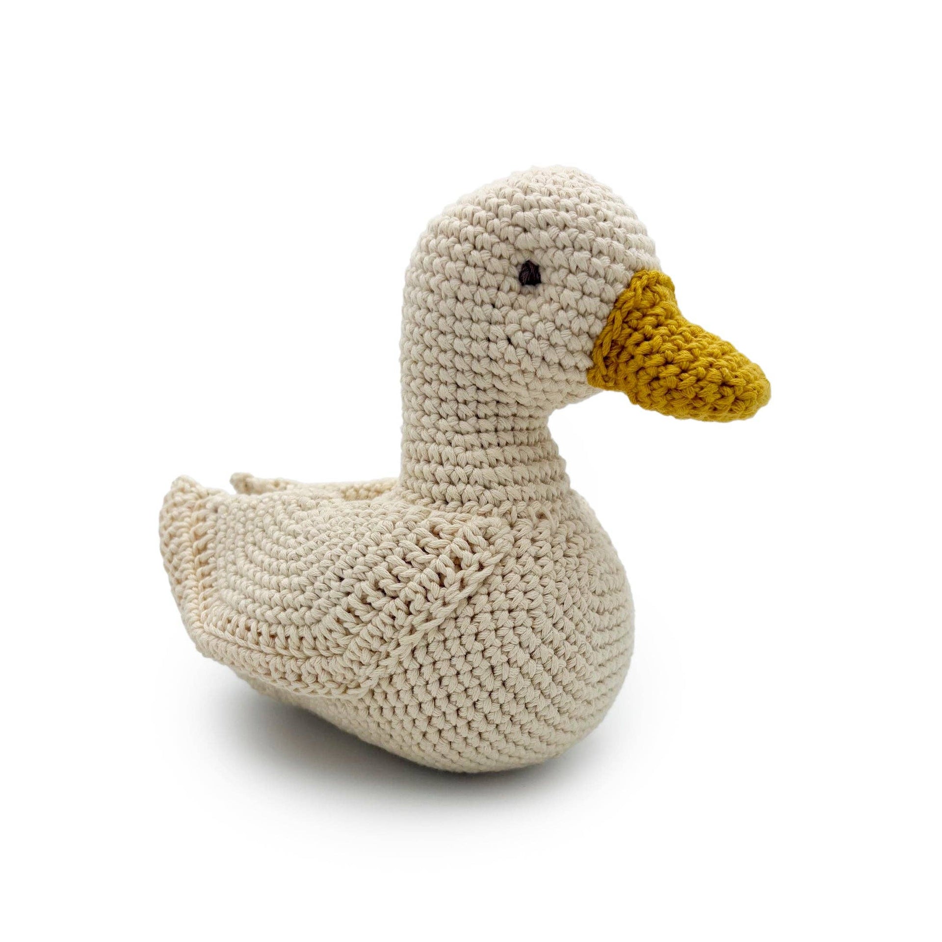 Peluche in maglia Papera musicale