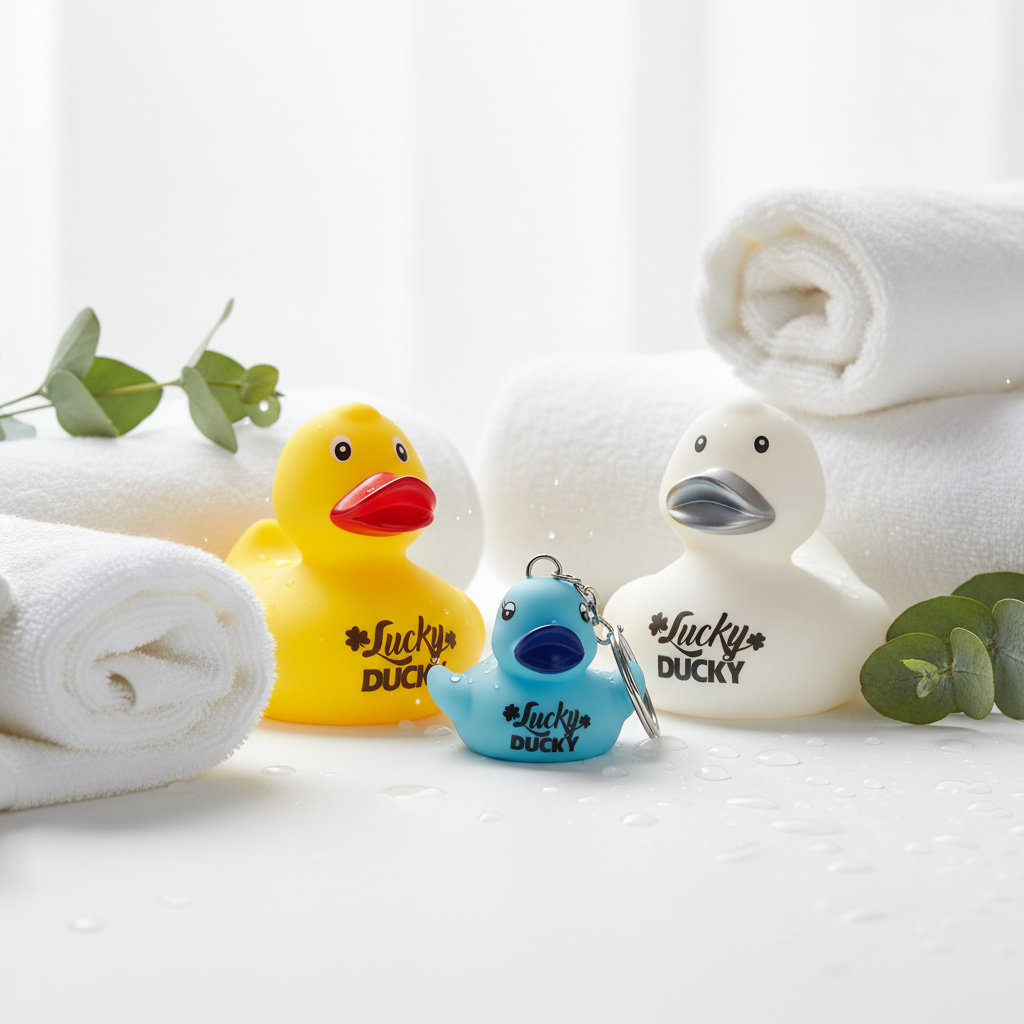 Portachiavi Anatra Blu Lucky Ducky