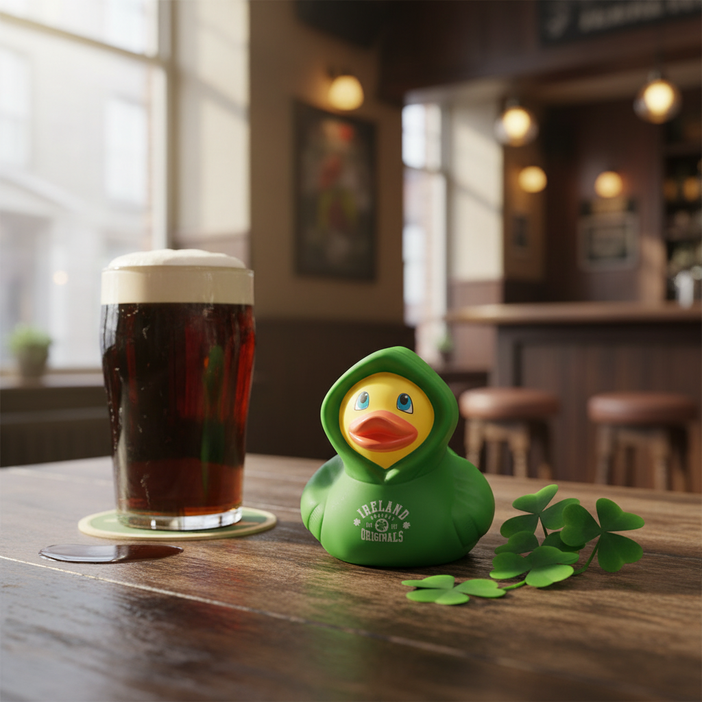 Felpa con cappuccio Anatra Irlanda - Verde