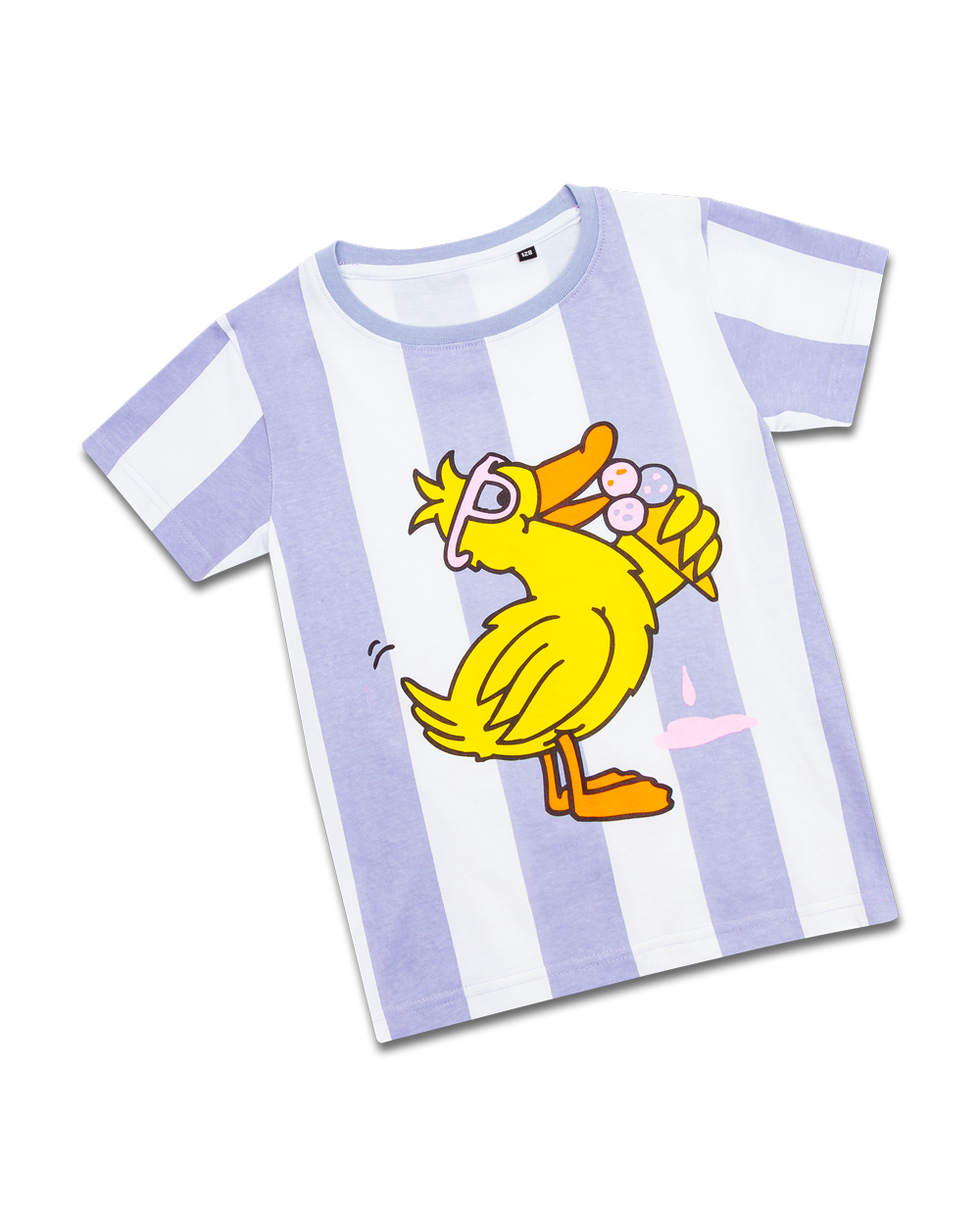 T-shirt a righe Bambino Flida il Papero con Gelati