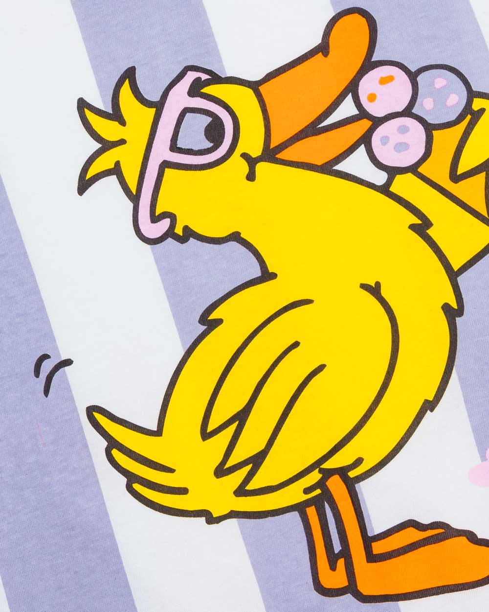 T-shirt a righe Bambino Flida il Papero con Gelati