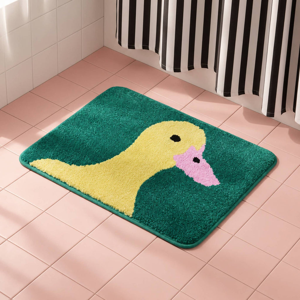 Green Duck Bath Mat