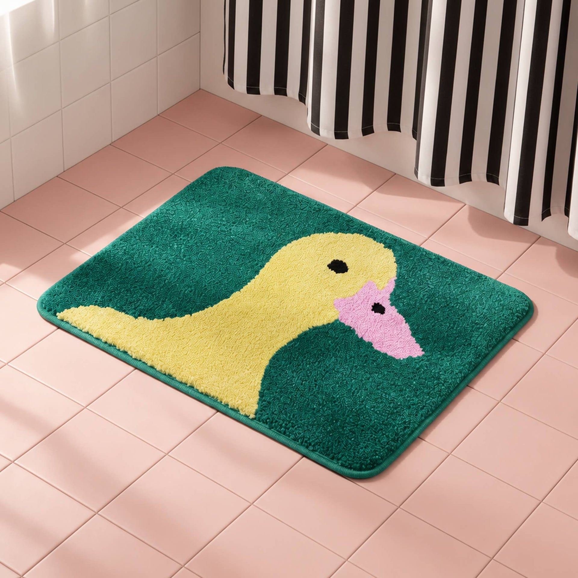Green Duck Bath Mat