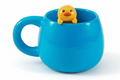Tazza con statuina a forma di anatra