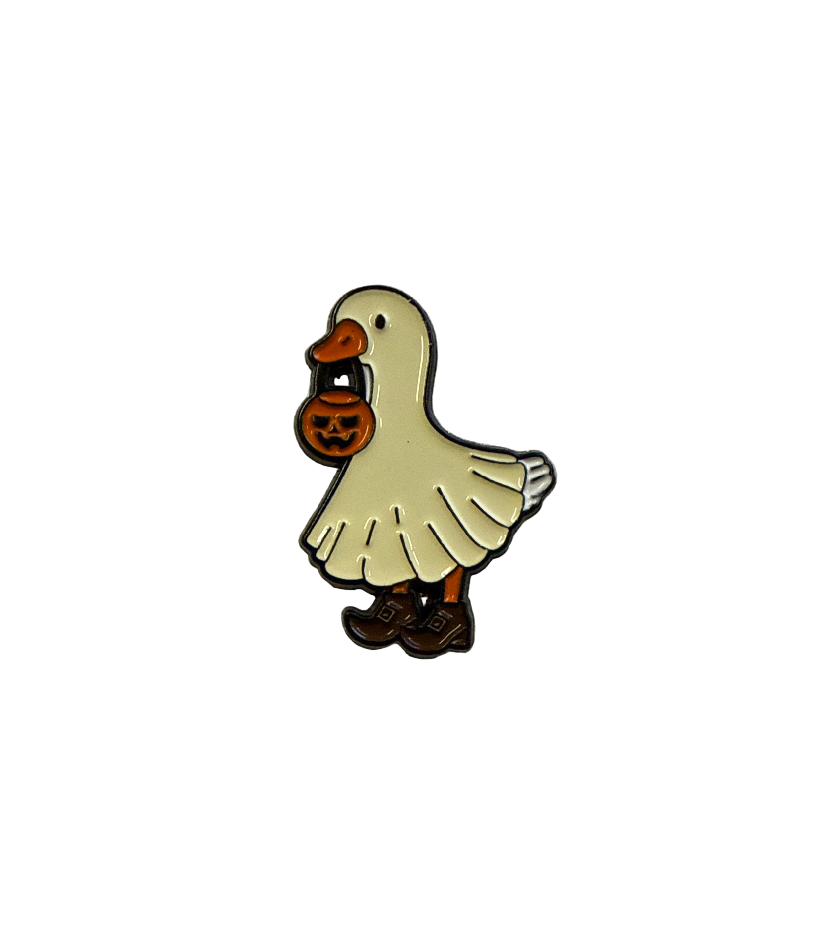 Pin's Canard Blanc Fantôme d’Halloween