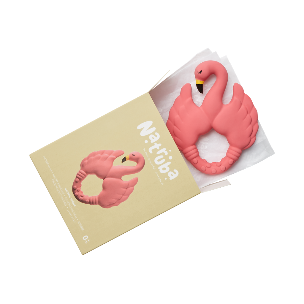 Anneau de dentition Flamant rose - Natruba
